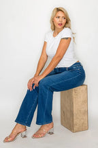 Cat’s Whiskers High Rise Straight Jeans – Classic, Flattering & Comfy