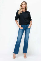Cat’s Whiskers High Rise Straight Jeans – Classic, Flattering & Comfy