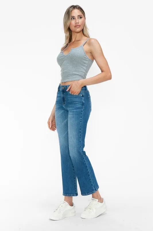 Cat’s Whiskers Mid Rise Ankle Jeans – Vintage, Flared & Comfortable