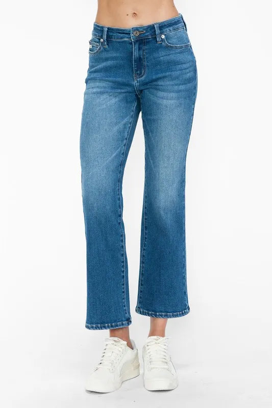 Cat’s Whiskers Mid Rise Ankle Jeans – Vintage, Flared & Comfortable
