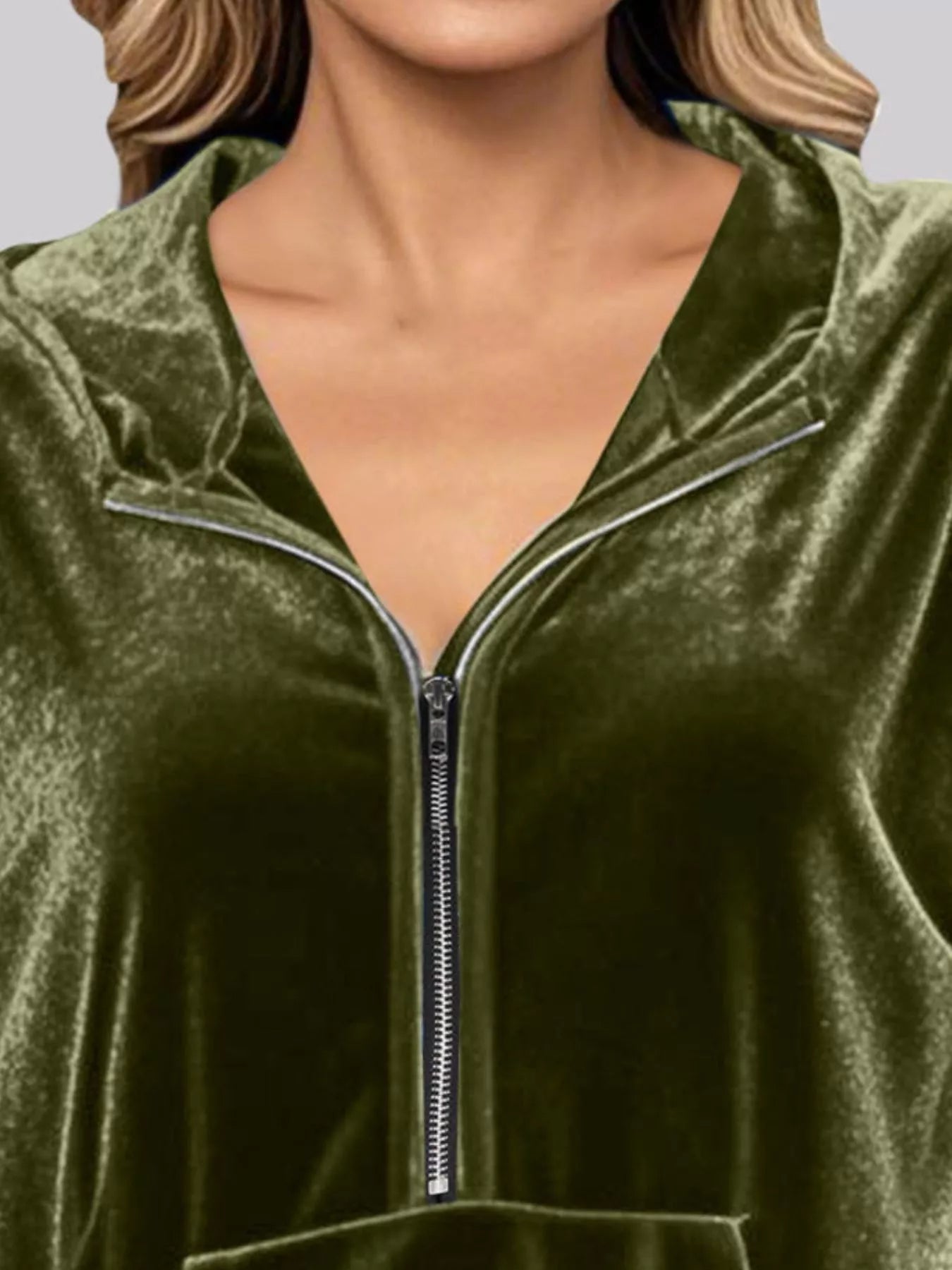 Half Zip Kangaroo Pocket Hoodie – Cozy Casual Pullover