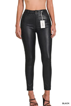 Zenana Faux Leather Stretch Skinny Pants – Sleek Edgy Style