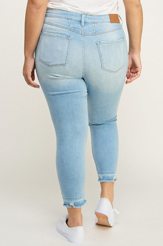 Artemis Vintage Plus High Rise Crop Skinny Jeans – Chic Flattering Fit