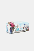 Nicole Lee Printed Handbag – Pebbled & Patent Leather with 3 Pouches
