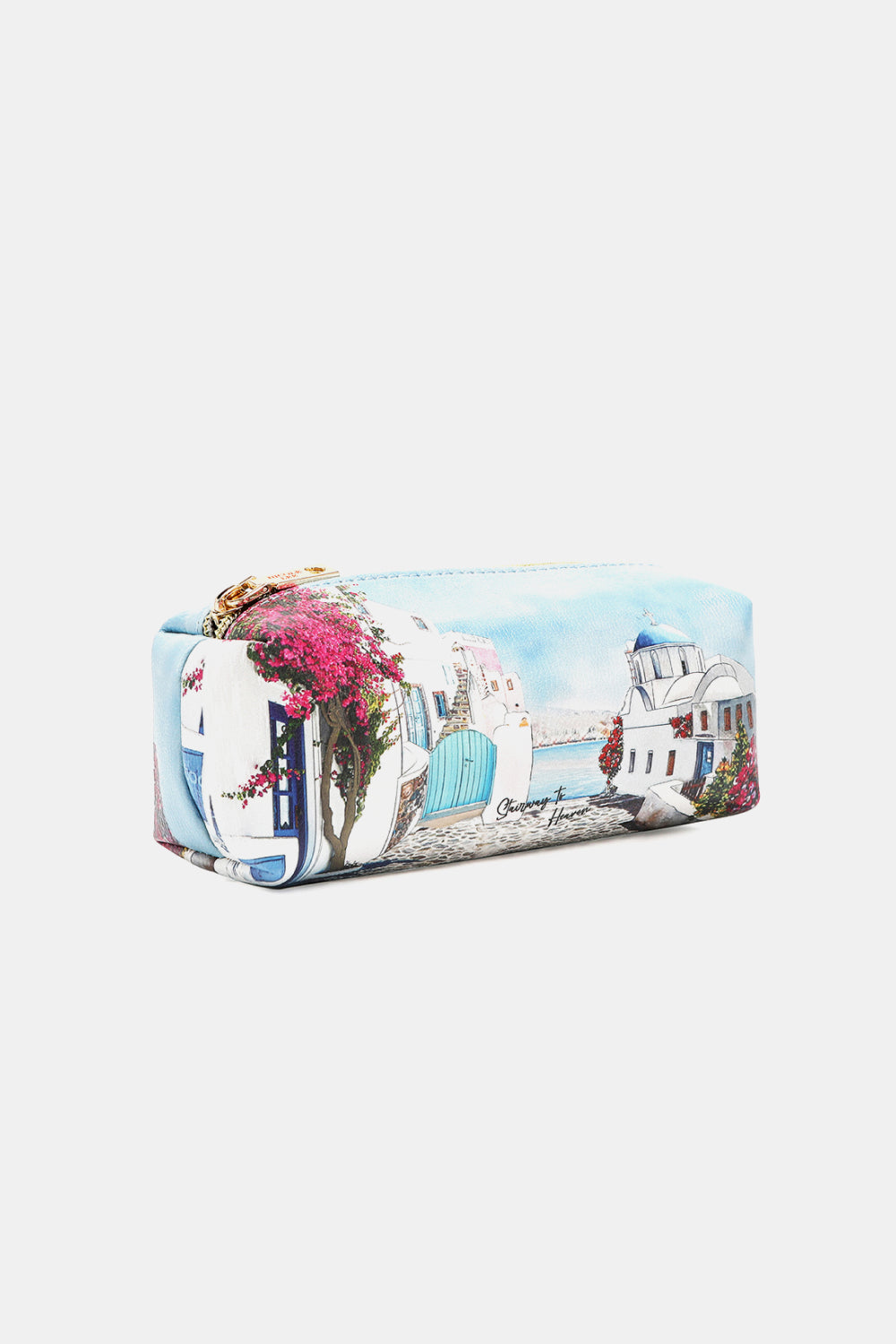 Nicole Lee Printed Handbag – Pebbled & Patent Leather with 3 Pouches
