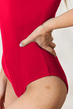 Basic Bae Full Size Round Neck Short Sleeve Bodysuit Everyday Style