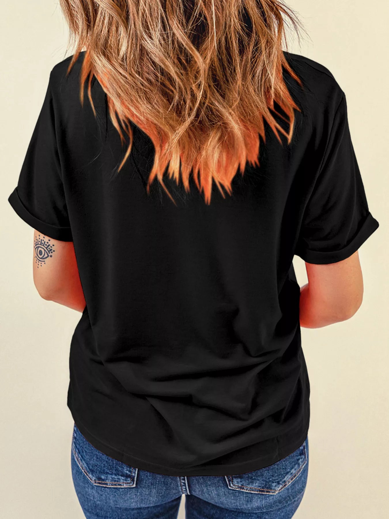 Halloween Ghost Bow Graphic T-Shirt – Cute Short Sleeve Tee
