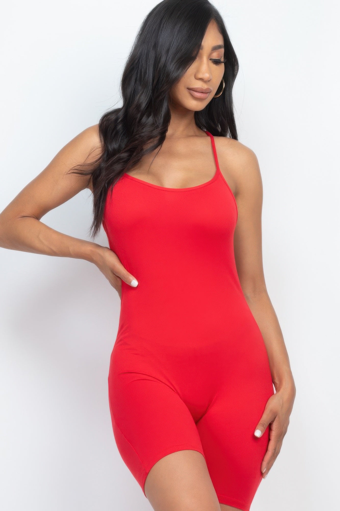 Crossback Bodycon Romper – Sleek, Stretchy & Statement-Making Style