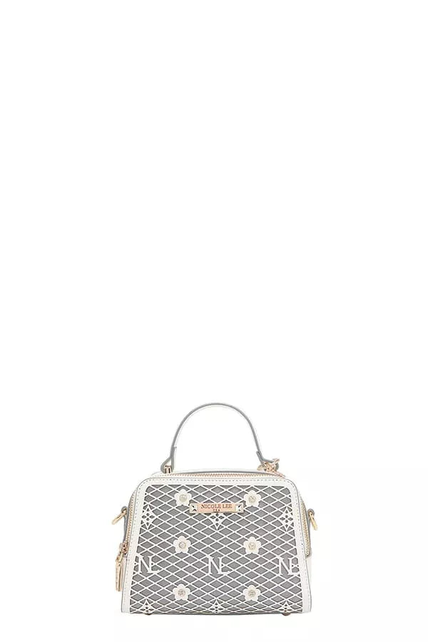 Gracie Mini Handbag – Laser-Cut Rhinestone Crossbody Purse
