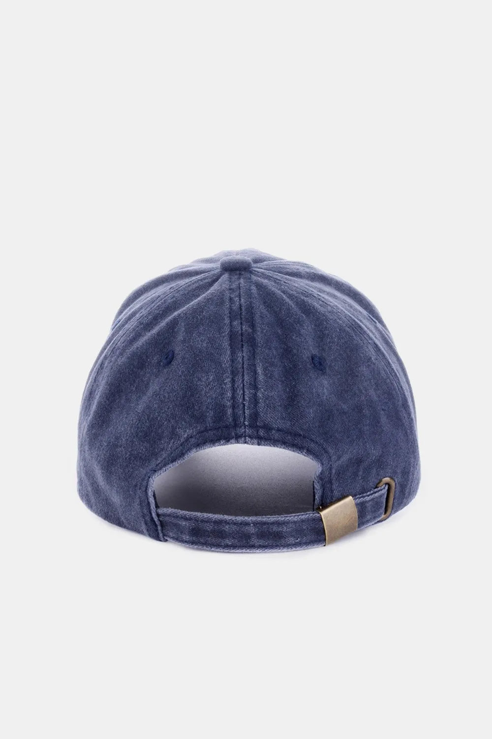 Washed Embroidered City Baseball Cap Adjustable Cotton Hat