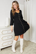 Empire Waist Long Sleeve Dress – Flattering, Elegant & Comfortable