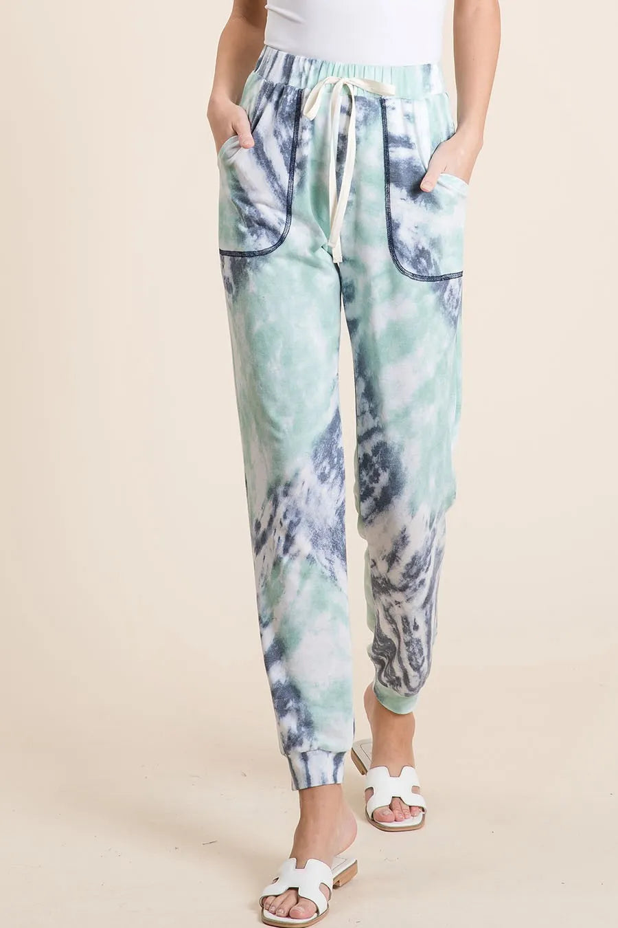 Tie Dye French Terry Sweat Pants – Trendy Comfortable Loungewear