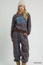 Scenic Print Cropped Sweatshirt – Trendy Casual Streetwear