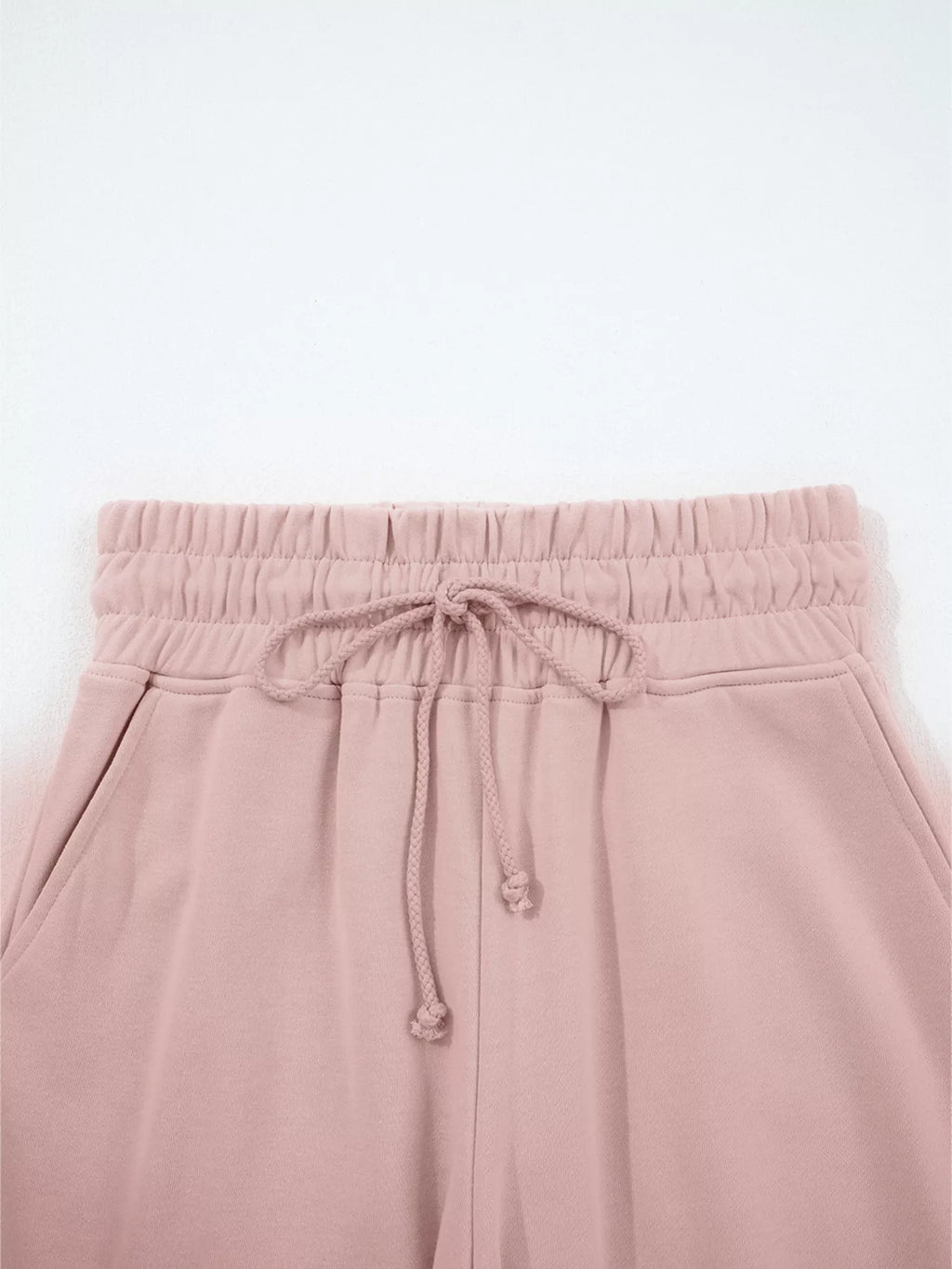 Puff Sleeve Crop Top & Drawstring Wide Leg Pants Set – Chic & Comfy