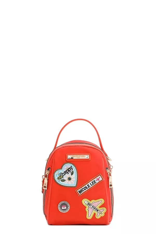 Embroidered Travel Patch Bag | Multi-Way Backpack, Crossbody & Handbag