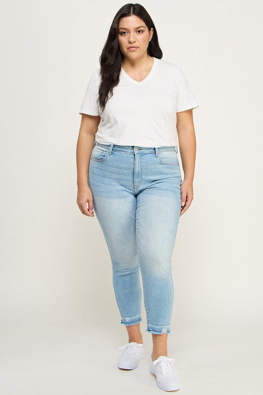 Artemis Vintage Plus High Rise Crop Skinny Jeans – Chic Flattering Fit