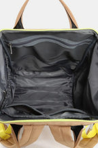 Contrast Waterproof Backpack with Reinforced Edges Durable & Stylish