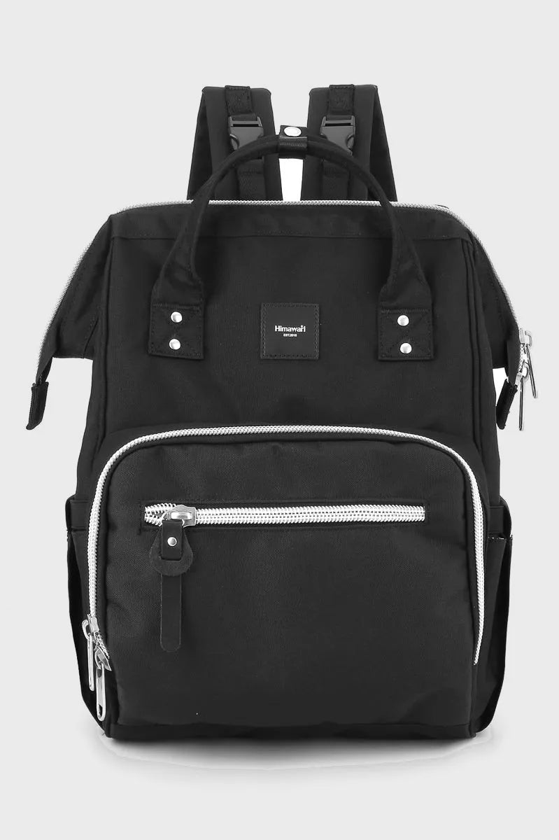 Waterproof Canvas Backpack with Side Pockets Stylish & Practical