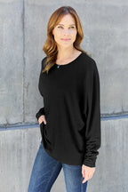 Classic Round Neck Long Sleeve T-Shirt – Everyday Essential
