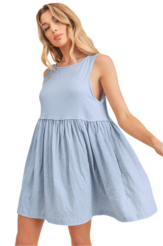 Aemi + Co Round Neck Mini Tank Dress