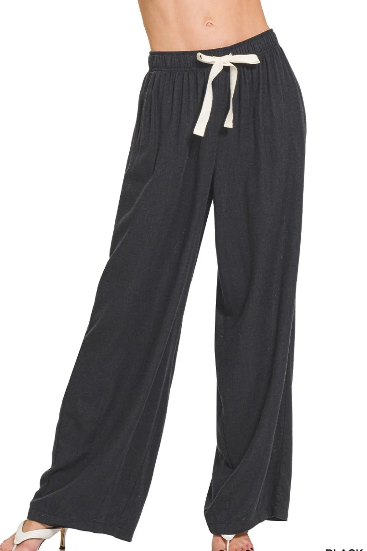 Linen Wide-Leg Pants – High-Waisted, Breathable & Effortlessly Chic