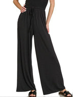 Strapless Smocked Jumpsuit – Flowy Palazzo Style for Summer Days