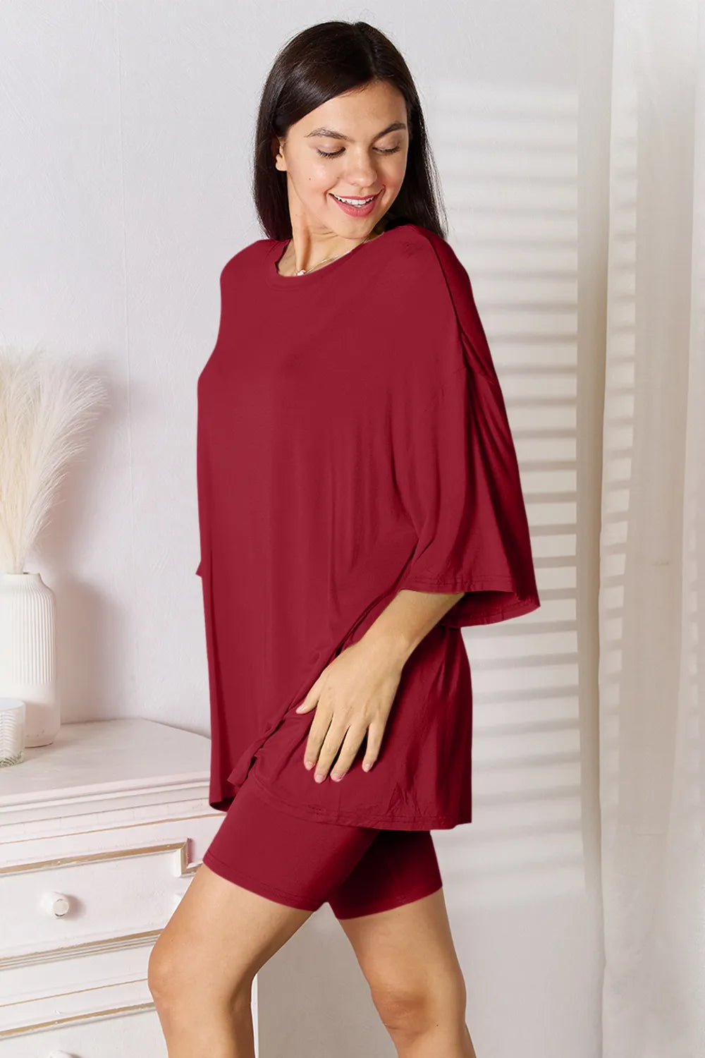 3/4 Sleeve Top & Shorts Set – Stylish, Comfy & Versatile