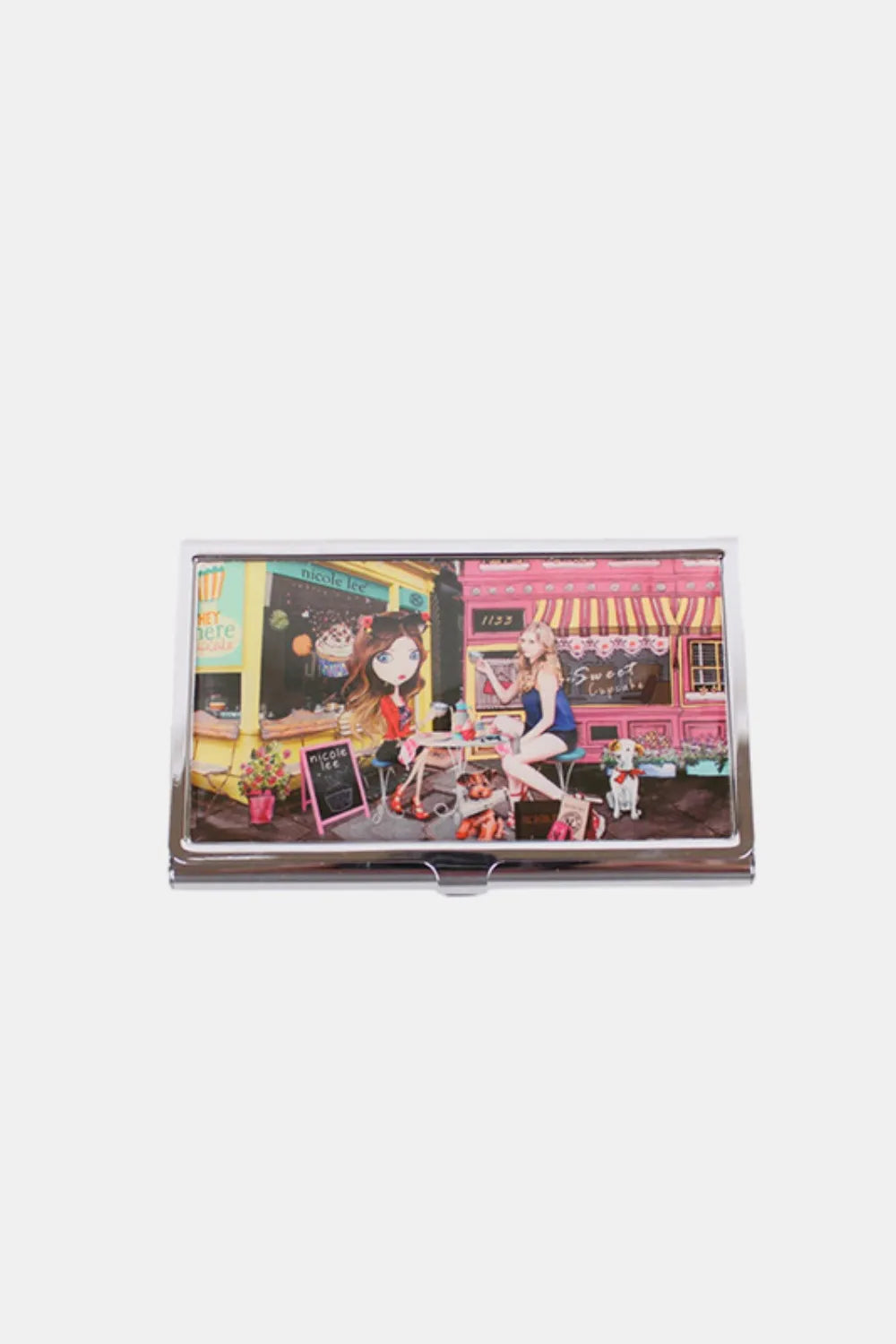 Nicole Lee Metallic Business Card Case – Signature Print & Pocket Protection