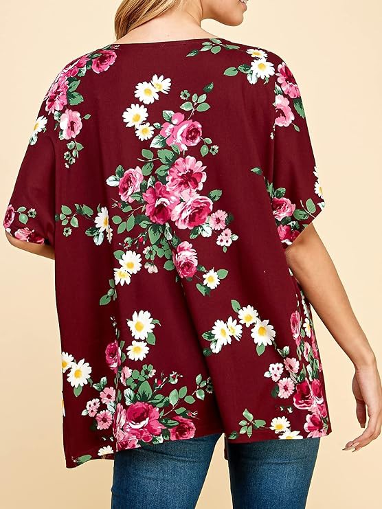 Annva USA Women’s Floral Kimono – Elegant Lightweight Layer