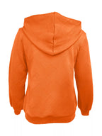 Texture Zip-Up Hoodie with Drawstring – Casual Everyday Layer