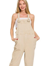 Sand Beige Denim Overalls – Classic, Durable & Effortlessly Stylish