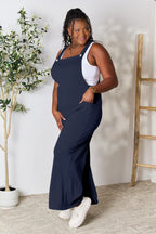 Wide Strap Overalls with Pockets – Relaxed Fit & Everyday Style