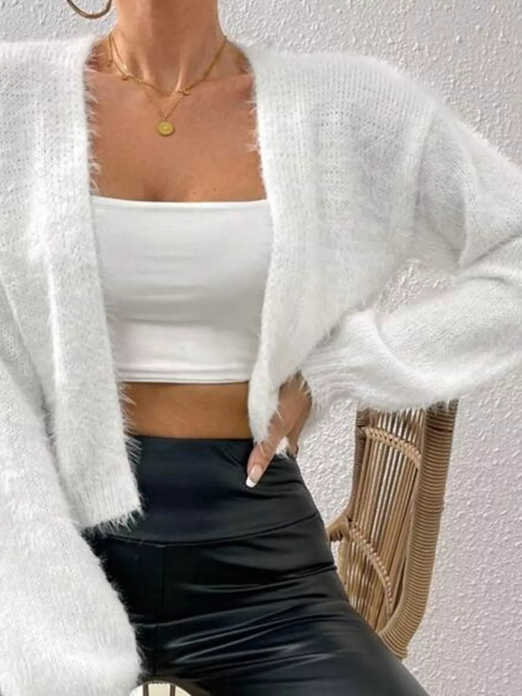 Open Front Long Sleeve Cardigan – Cozy Casual Layering Piece
