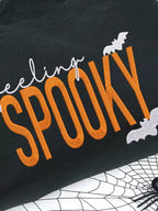 Feeling Spooky Halloween Embroidered Sweatshirt – Cozy & Festive