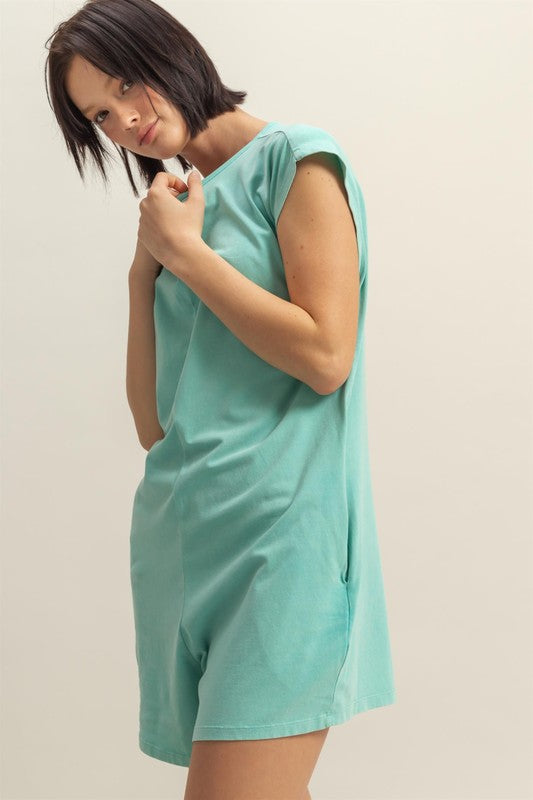 HYFVE Round Neck Cap Sleeve Relaxed Fit Breezy Romper