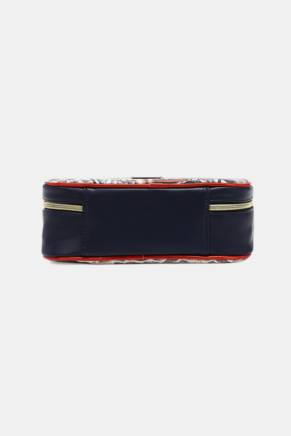 Nicole Lee Printed Handbag – Pebbled & Patent Leather with 3 Pouches