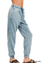 Zenana Acid Wash Fleece Sweatpants – Cozy Style with Pockets