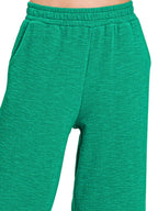 Zenana Cotton Slub Wide Leg Pants – Relaxed Chic Comfort