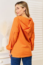 Waffle Knit Hoodie with Side Slit – Cozy, Trendy & Versatile