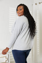 Detail Round Neck Long Sleeve Top – Versatile, Comfy & Chic
