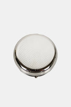 Nicole Lee Metallic Circular Large Pill Case – Stylish & Spacious Organizer