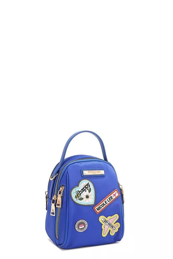Embroidered Travel Patch Bag | Multi-Way Backpack, Crossbody & Handbag