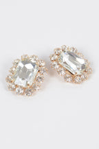Dreamkue Big Stone Stud Earrings