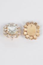 Dreamkue Big Stone Stud Earrings