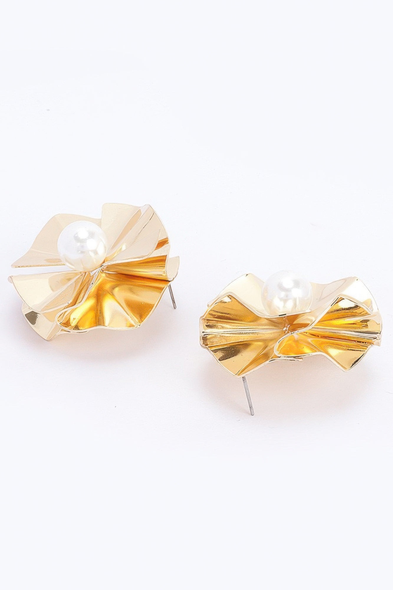 Dreamkue Faux Pearl Metal Earring