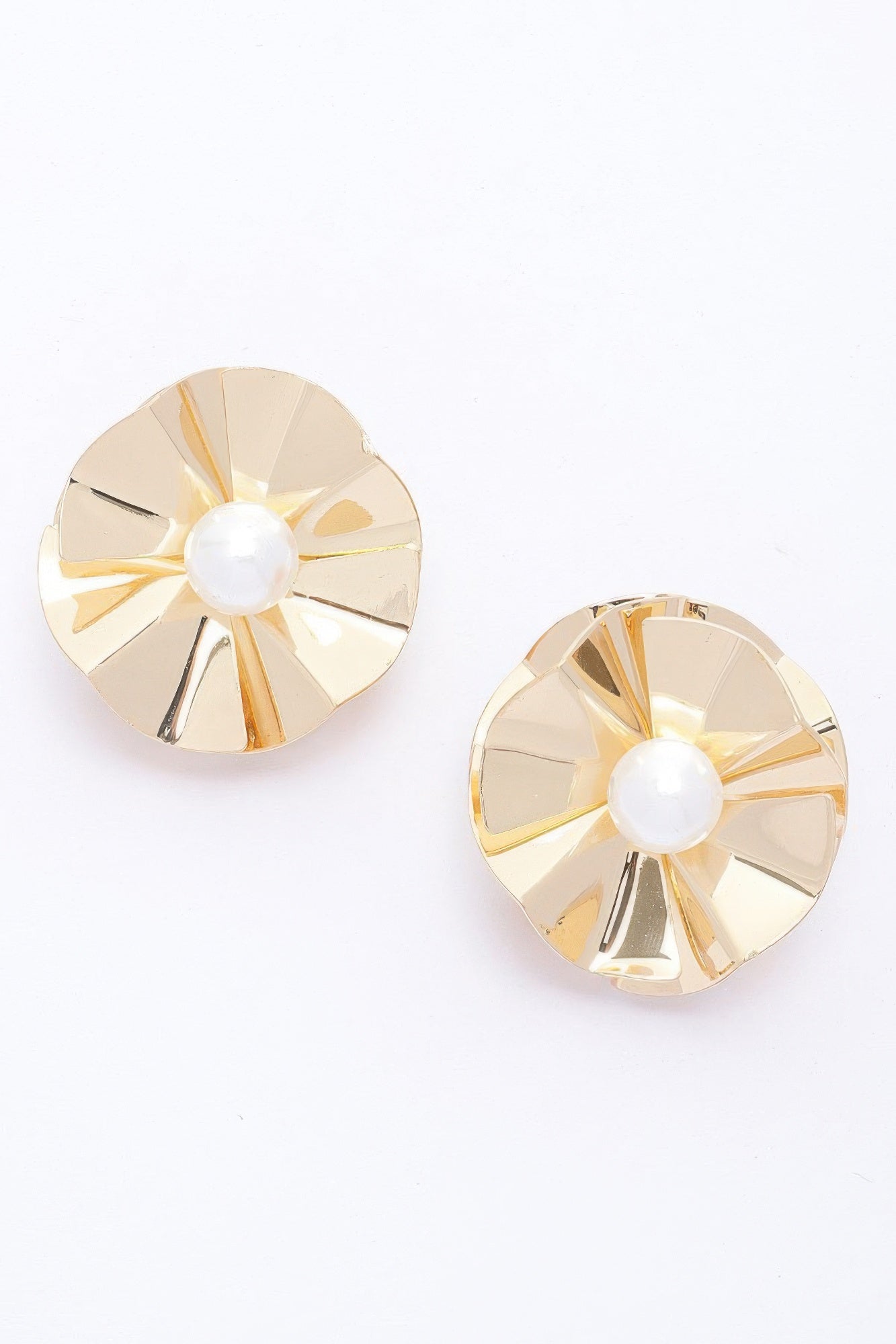 Dreamkue Faux Pearl Metal Earring