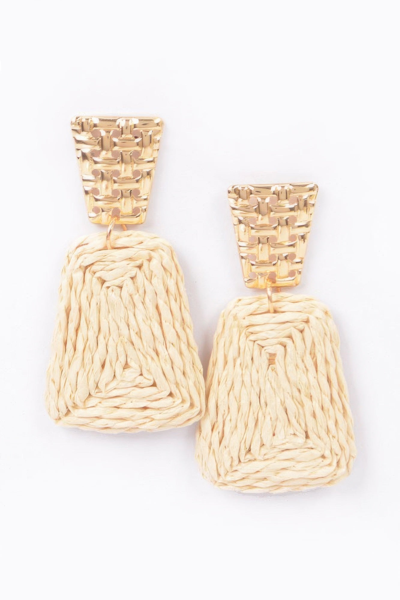 Dreamkue Faux Straw Dangling Earring