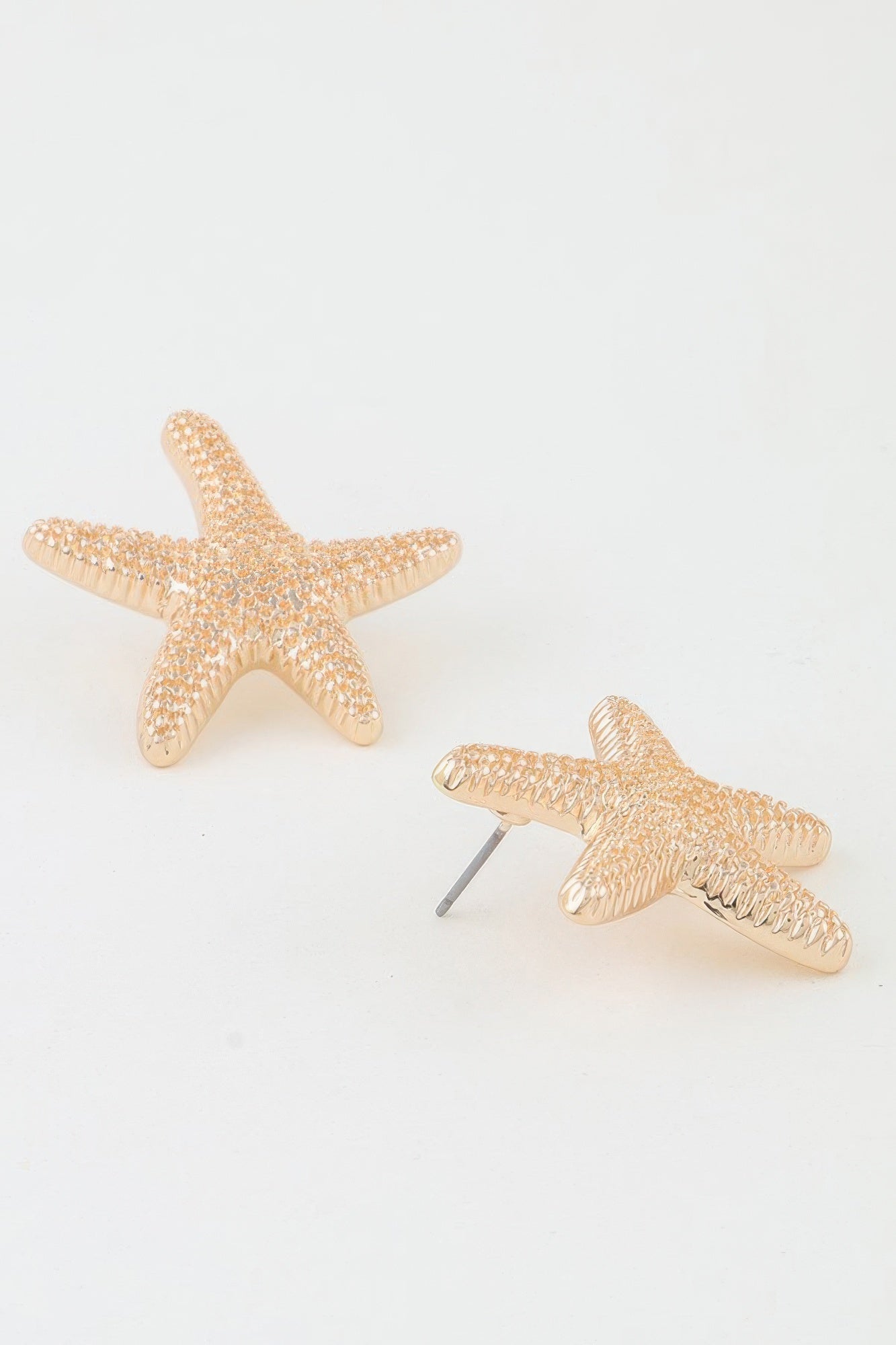 Dreamkue Hammered Starfish Stud Earrings