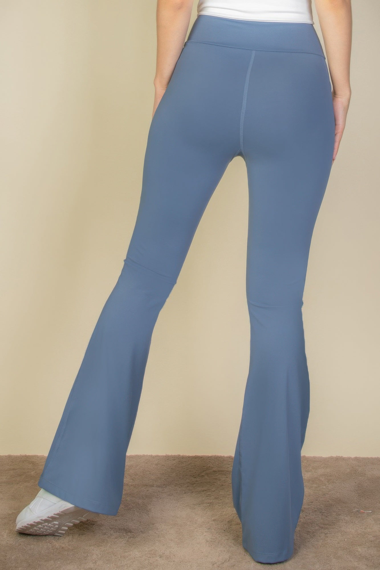Dreamkue High Waist Side Pocket Flare Leggings