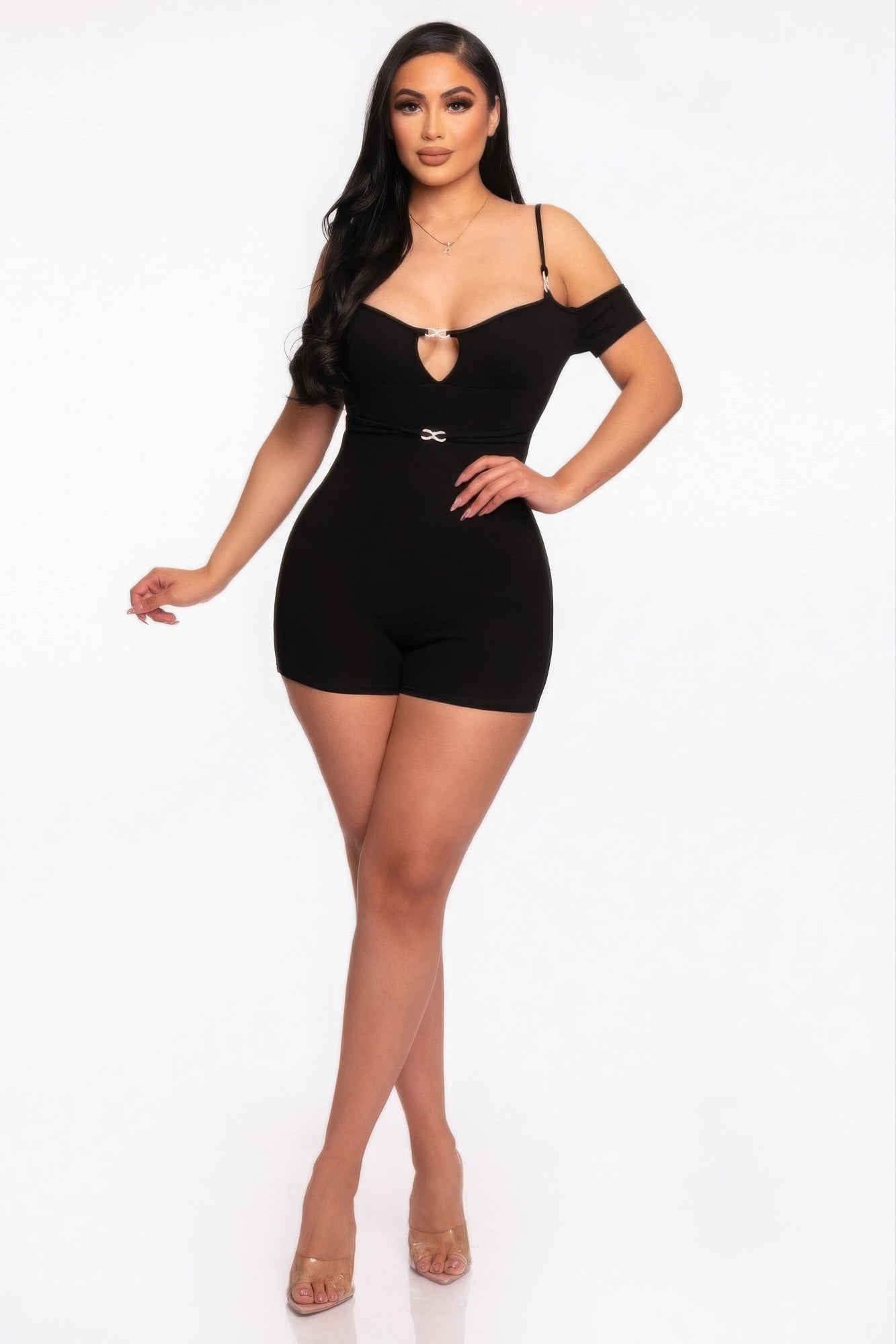 Dreamkue Infinity Off-shoulder Knitted Rompers